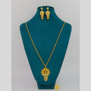 Mahavir Dye Gold Plated Designer Chain Pendant Set (Pack of 6)