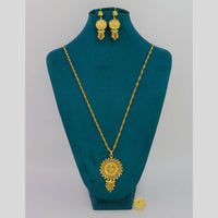 Mahavir Dye Gold Plated Designer Chain Pendant Set (Pack of 6)