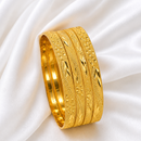 Mahavir Dye Gold Plated Designer Bangles Set
