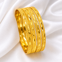 Mahavir Dye Gold Plated Designer Bangles Set