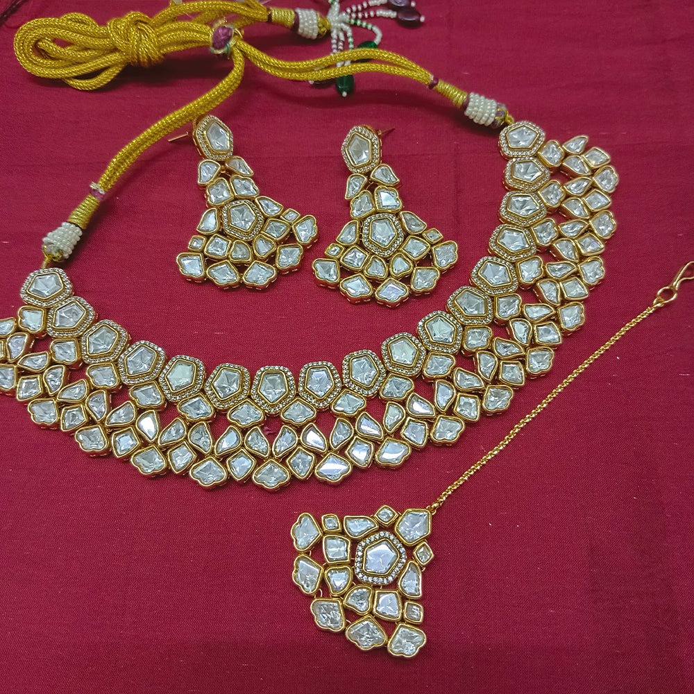 Arham Artisan Shine  Designer Polki Kundan Set of Pure Class