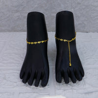 Mahavir Dye Gold Plated Traditional Payal \ Anklet  (Pack of 12)