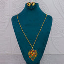 Mahavir Dye Gold Plated Meenakari Designer Chain Pendant Set