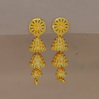 Mahavir DIY Gold Plated Traditional Jhumki Earrings (Pack of 12)