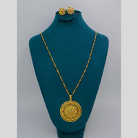 Mahavir Dye Gold Plated Designer Chain Pendant Set (Pack of 6)