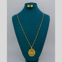 Mahavir Dye Gold Plated Designer Chain Pendant Set (Pack of 6)