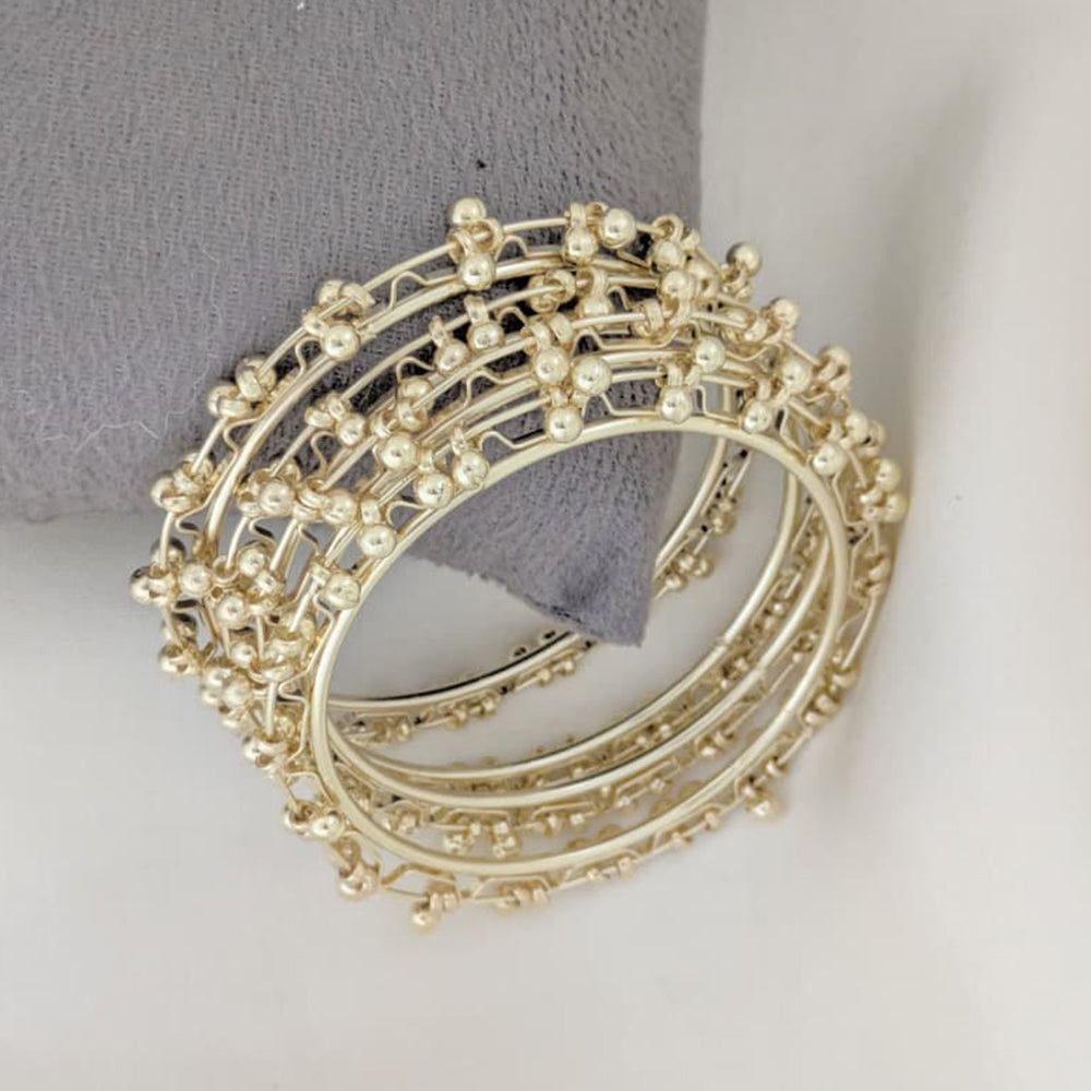 Shree Asha Bangles Stylish Pearl Bangles Set (Pack Of 12)