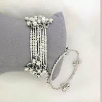 Shree Asha Bangles Oxidised Plated Kashmiri Bangles Set