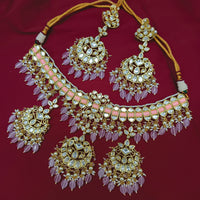 Arham Designer Polki Kundan Necklace Set with Premium Glamorous Finish