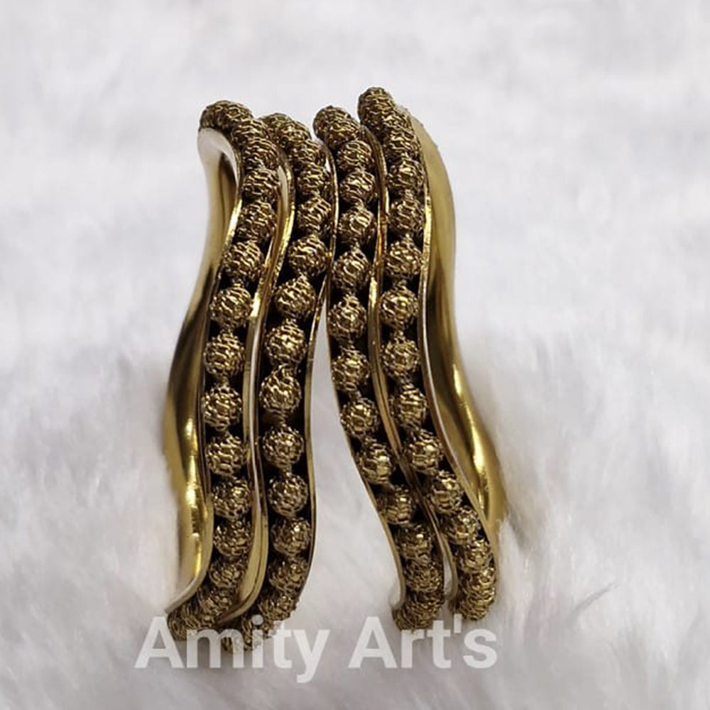 Amity Arts Designer Beaded Bangles Set 