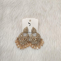 Dhwani Gold Plated Austrian Stone Beads Dangler Earrings