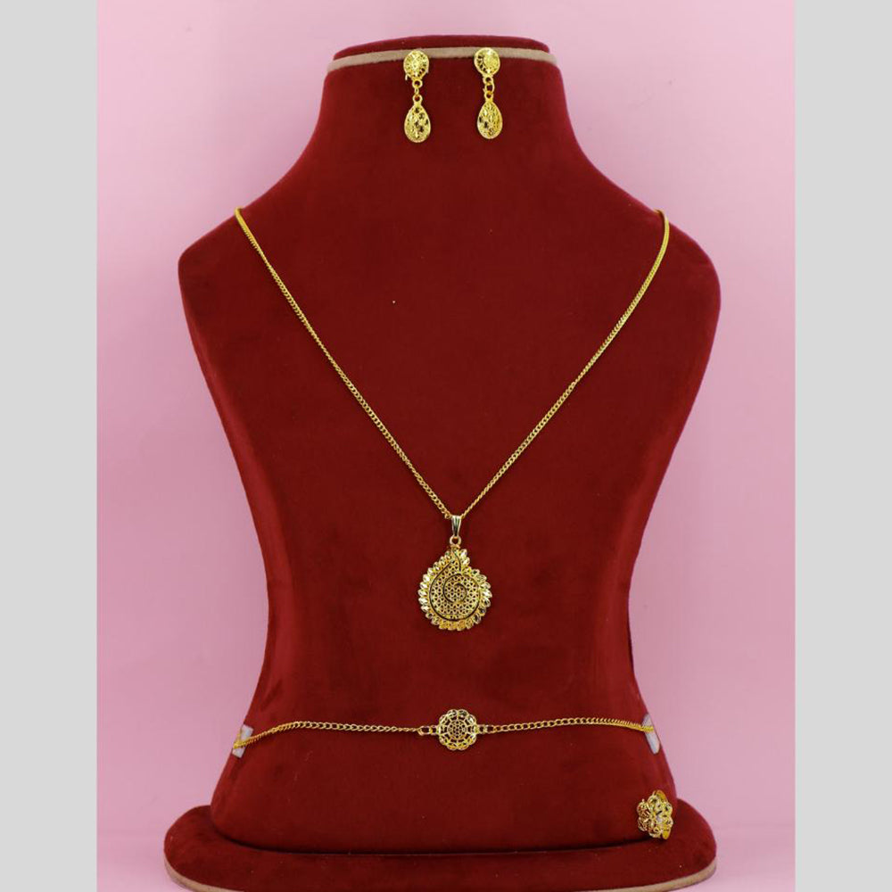 Mahavir Mahavir Dye Exclusive Gold Party Wear Combo Set  (Pack of 6)