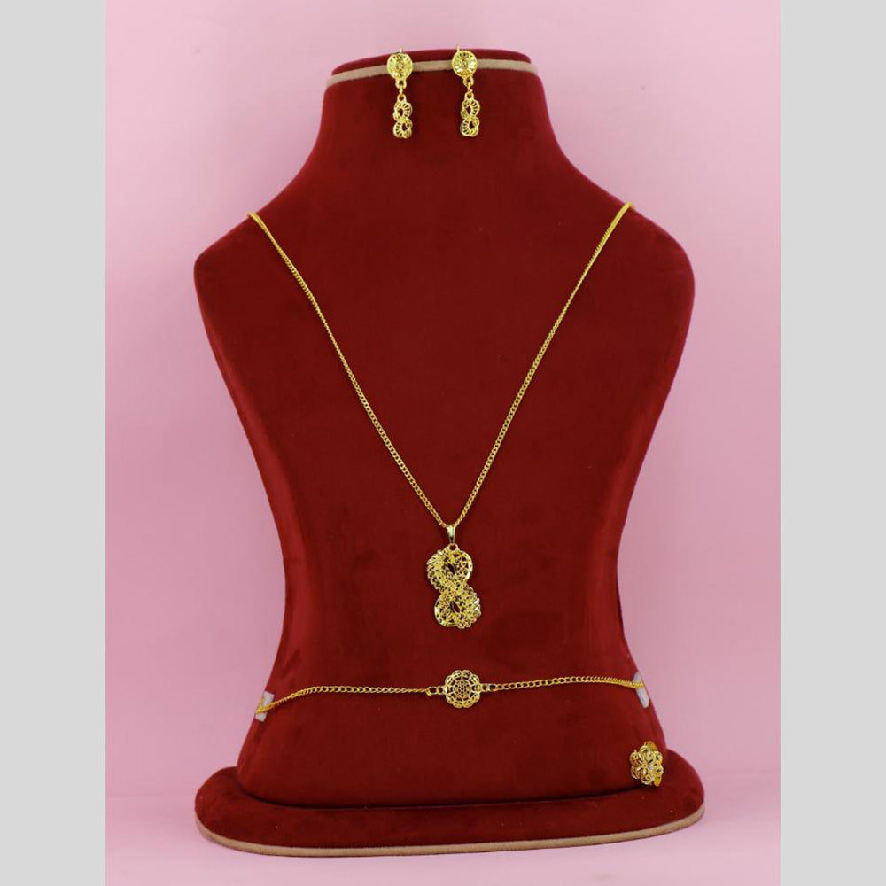 Mahavir Mahavir Dye Exclusive Gold Party Wear Combo Set  (Pack of 6)
