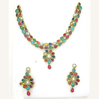 Midas Touch Glam Pota Stone Necklace Set