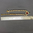 Etnico Gold Plated Kundan & Stone Studded Payal/Anklets for Women & Girls (A019MG)