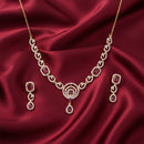 Etnico Gold Plated Traditional Designer Necklace Set with Earrings