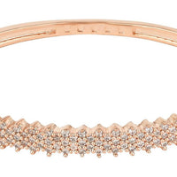 Etnico Stylish Cubic Zirconia American Diamond Adjustable Bracelet For Women