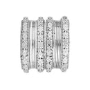 Etnico Navratri Ethnic Stylish Latest Fashion Silver Plated Bangles Set For Women (ADB532)