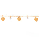 Etnico Gold Plated Design Bracelet with Pearls for Women (Traditional 2)