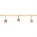 Etnico Gold Plated Design Bracelet with Pearls for Women (Traditional)