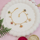 Etnico Gold Plated Design Bracelet with Pearls for Women (Traditional 3)
