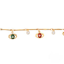 Etnico Gold Plated Design Bracelet with Pearls for Women (Traditional 3)