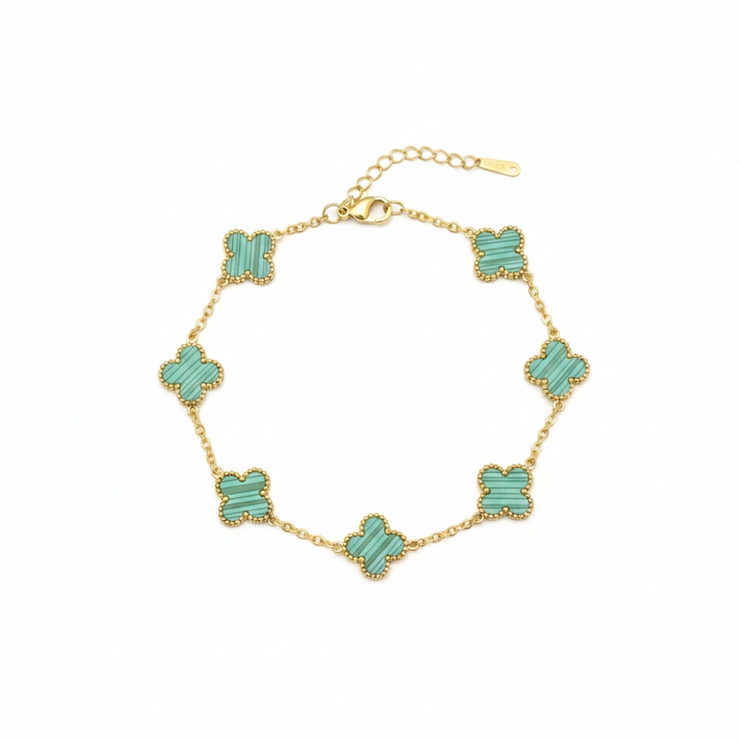 Etnico Anti Tarnish Clover Charm Bracelet for Women | Fancy Bracelet | Jewellery Gifts | Hand Band | Latest Fashion Accessories for Girls | Minimal Jewelry Design | Ideal for Gifting | Gift for Diwali, Christmas, Marriage, Birthday