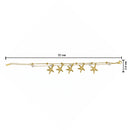 Etnico Gold Plated Fashion Stylish Starfish Charm Bracelet for Women