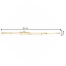 Etnico Gold Plated Fashion Stylish Layered Bead Bracelet for Women