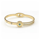 Etnico Gold Plated Fashion Stylish Evil Eye Bracelet for Women