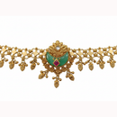 Etnico Traditional 24K Gold Plated Brass Peacock Motif Adjustable Bracelet for Women