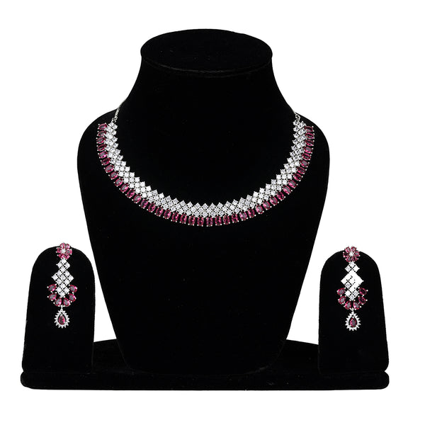 Exotica Collection American Diamond Necklace Set