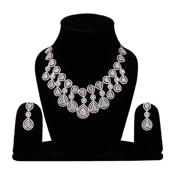 Exotica Collection American Diamond CZ Necklace Set