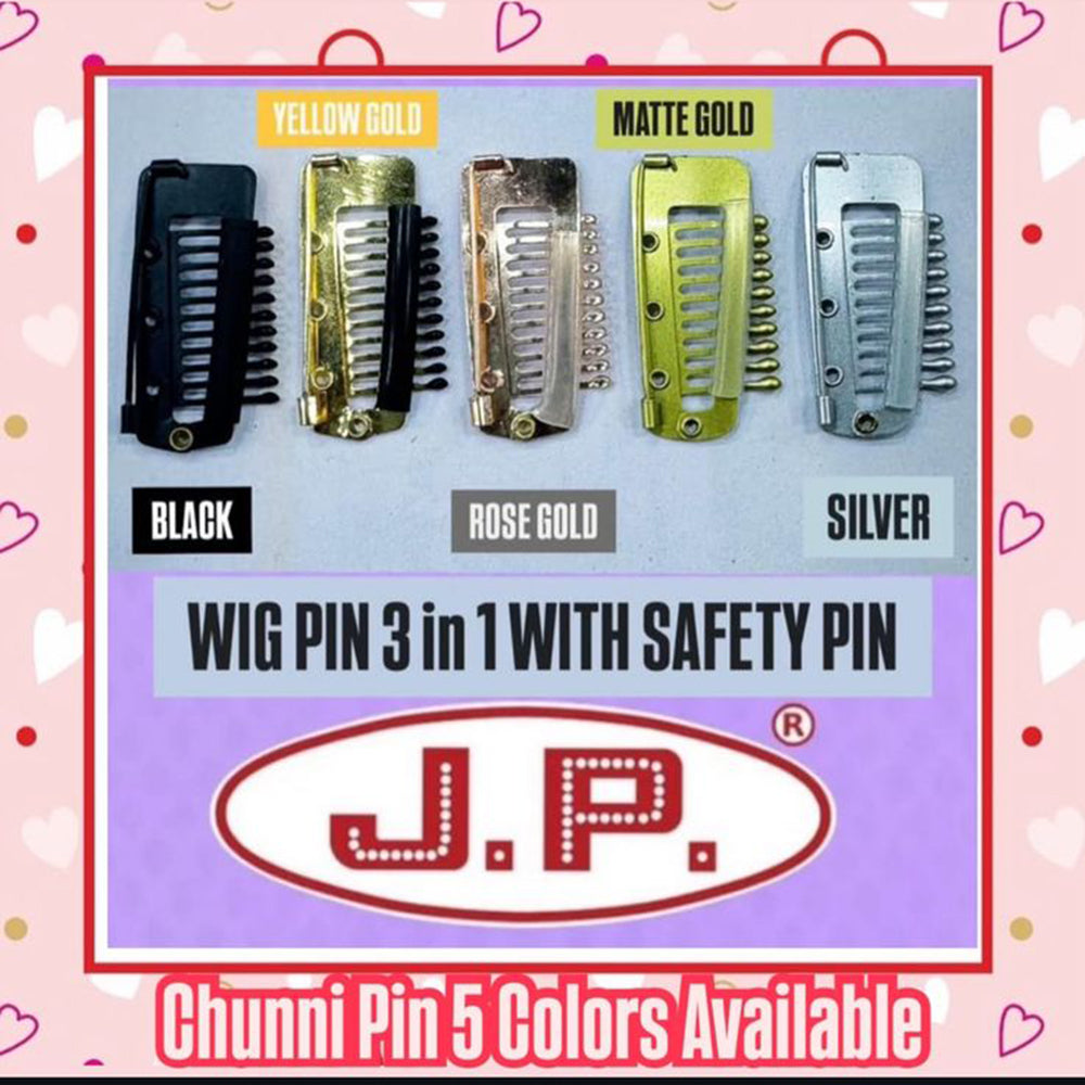 JP Hair Pins Chunni Pallu Wing PIN 3in1 Product  Hair Accessories for Girls & Women