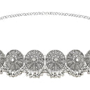 Etnico Navratri Ethnic Silver Oxidised Traditional Adjustable Boho Waist Chain/Belly Chain/Kamarband For Women (Style 5)