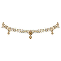 Etnico Gold Plated Traditional Ethnic Kundan & Stone Adjustable Kamarband/Belly Chain/Kandora/Waist Belt For Women (B054FL)