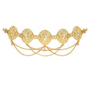 Etnico Gold Plated Traditional Multi Layered Adjustable Boho Waist Chain/Belly Chain/Kamarband For Women