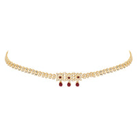 Etnico Gold Plated Traditional Kundan Adjustable Waist Chain/Belly Chain/Kamarband For Women