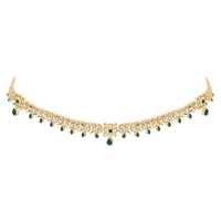 Etnico Gold Plated Traditional Kundan Adjustable Waist Chain/Belly Chain/Kamarband For Women