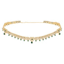 Etnico Gold Plated Traditional Kundan Adjustable Waist Chain/Belly Chain/Kamarband For Women