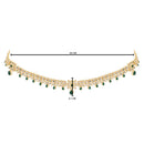 Etnico Gold Plated Traditional Kundan Adjustable Waist Chain/Belly Chain/Kamarband For Women