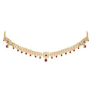Etnico Gold Plated Traditional Kundan Adjustable Waist Chain/Belly Chain/Kamarband For Women