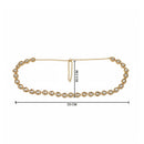 Etnico Gold Plated Traditional Ethnic Kundan And Stone Studded Adjustable Kamarband/Belly Chain/Kandora/Waist Belt For Women
