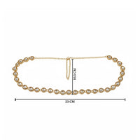 Etnico Gold Plated Traditional Ethnic Kundan And Stone Studded Adjustable Kamarband/Belly Chain/Kandora/Waist Belt For Women