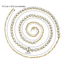 Etnico Traditional Gold Plated Kundan Studded Adjustable Kamarband/Belly Chain/Kandora/Waist Belt for Women