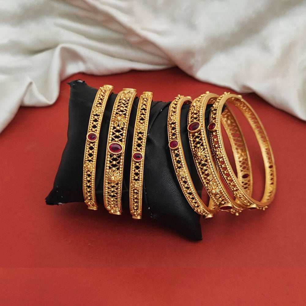 Js Fashion  North Style Antique Jewellery Fancy Design Antique Bangles Set Of 6