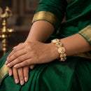 Js Fashion  Antique Jewellery Rajwadi Polish Fancy Style 2 Bangles Set
