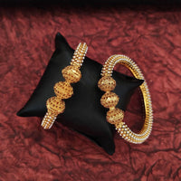 Js Fashion  Antique Jewellery High Gold Polish Design Party Wear 2 Bangles Set