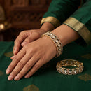 Js Fashion  American Diamond Gold Finish Designer Bangles for Women