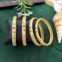 Js Fashion  Designer Antique Finish Bangles Set for Women